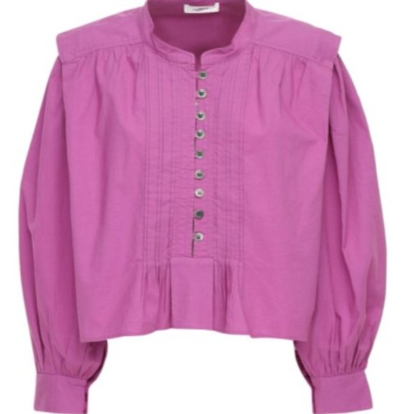 ISABEL MARANT ETOILE Purple Okina Blouse - Size 38 / Small / Medium US 4-6 - Picture 11 of 16